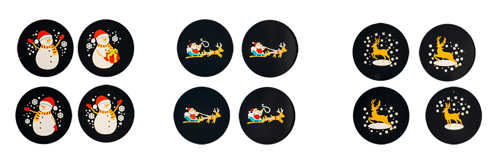 LED candle projector, Christmas, 8 x 15 cm,