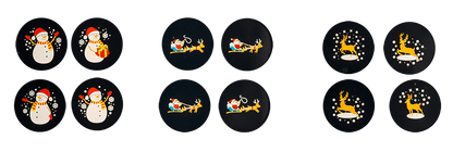 LED candle projector, Christmas, 8 x 15 cm,