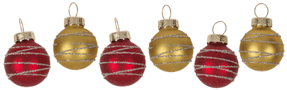 Decorative glass Christmas tree with coloured