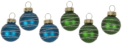 Decorative glass Christmas tree with coloured