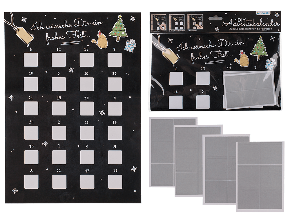 Scratch advent calendar, ca, 52 x 30 cm,