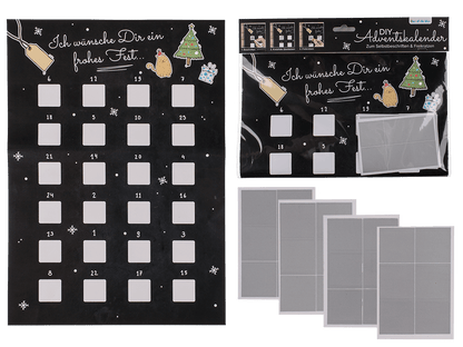 Scratch advent calendar, ca, 52 x 30 cm,
