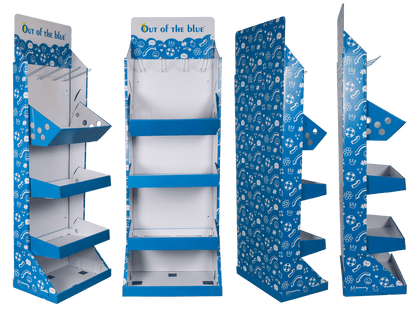 Bodendisplay-set, Maße (montiert) 1800x600x400mm,