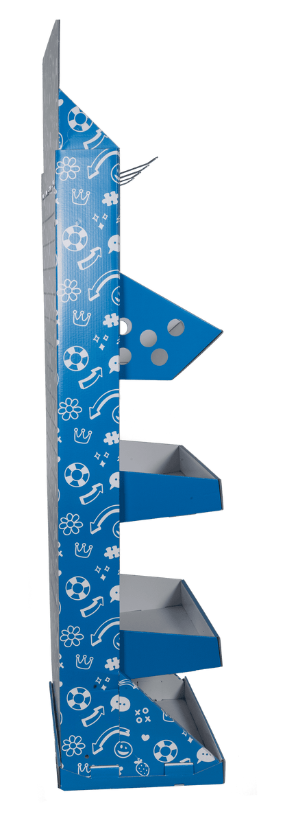 Bodendisplay-set, Maße (montiert) 1800x600x400mm,