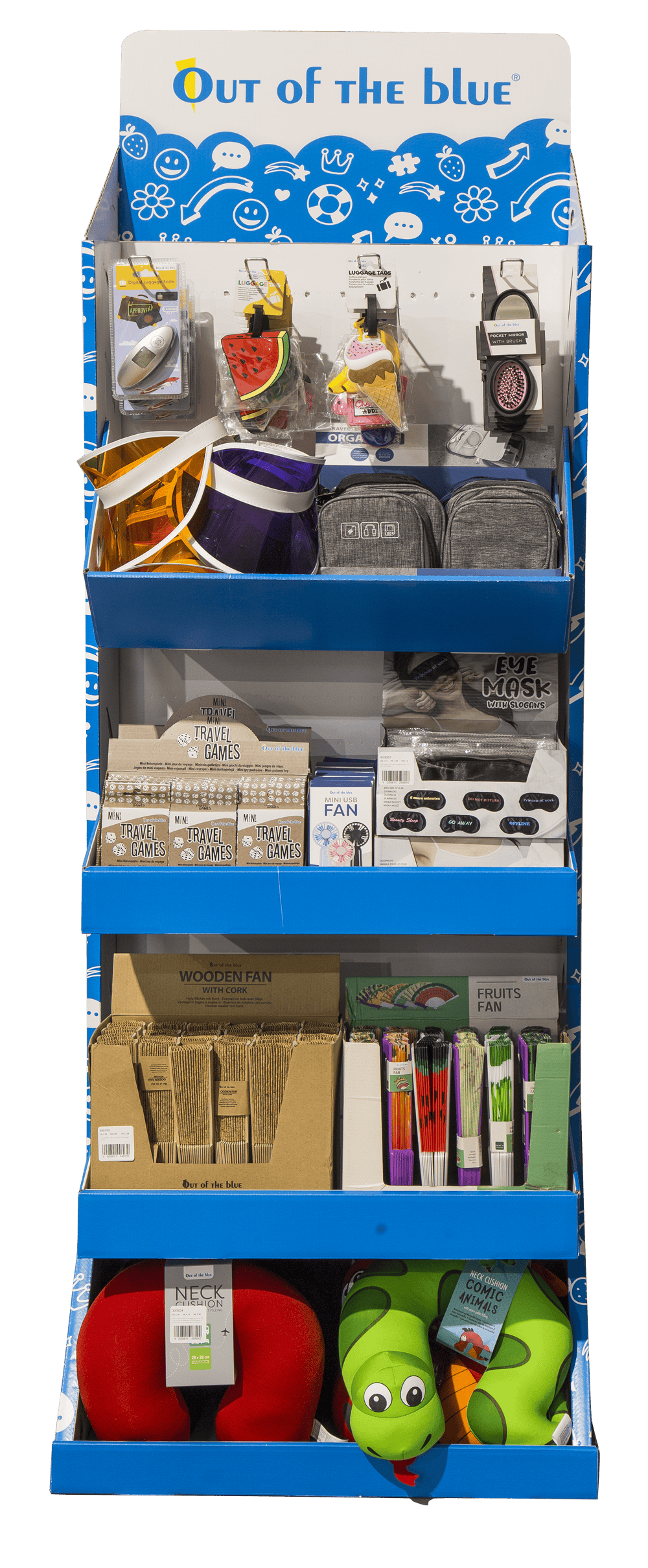 Expositor de suelo OOTB, tiempo de viaje