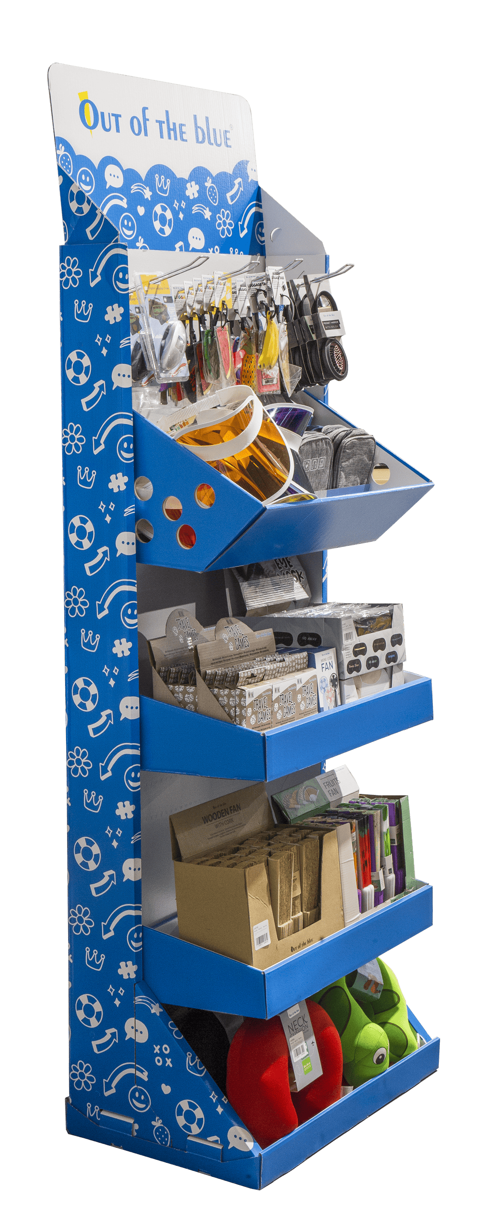 Expositor de suelo OOTB, tiempo de viaje