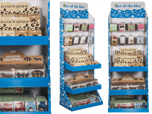 Expositor de suelo OOTB, calientamanos,