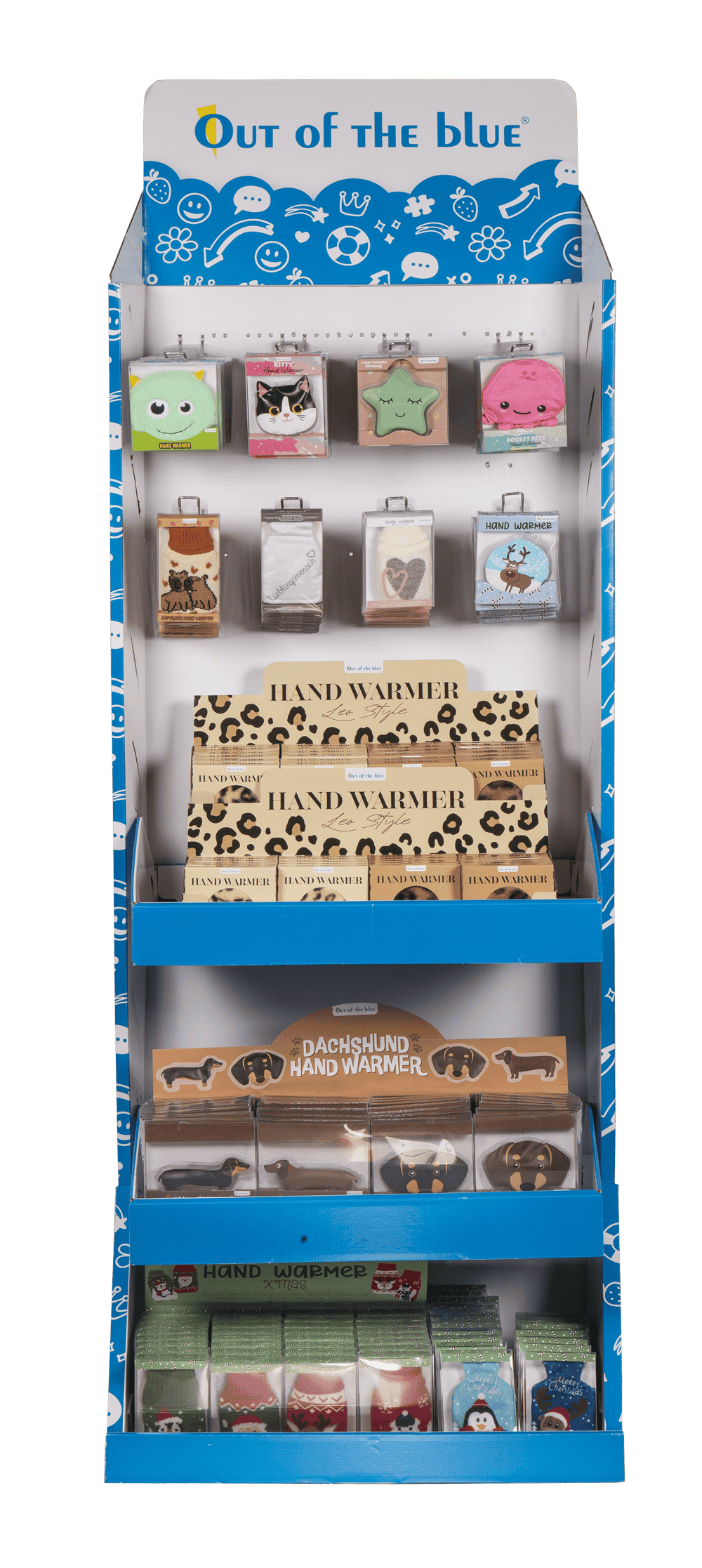 Expositor de suelo OOTB, calientamanos,