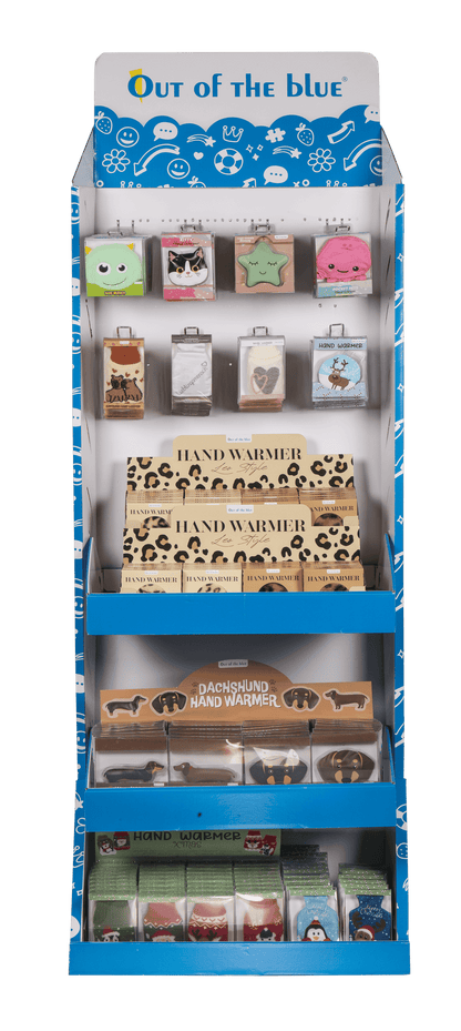 Expositor de suelo OOTB, calientamanos,