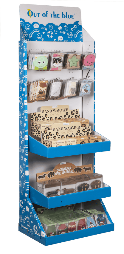 Expositor de suelo OOTB, calientamanos,