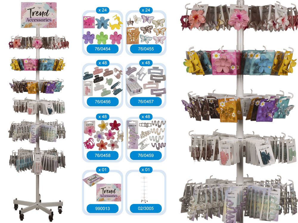 Article set, hair clips