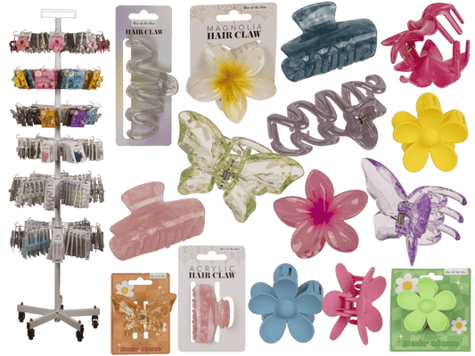 Set of hair clips, a selection of 6 hair clips