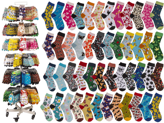 Lot d'articles, Chaussettes à motifs,