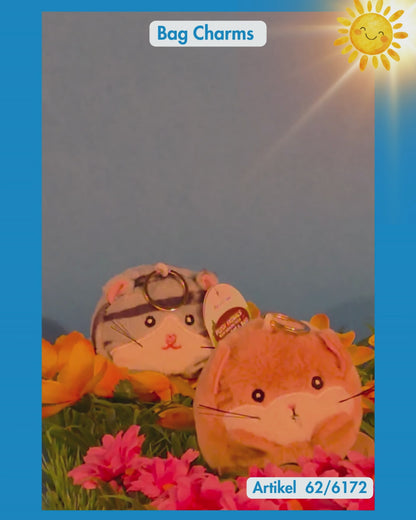 Animali di peluche con code scodinzolanti, 8 cm