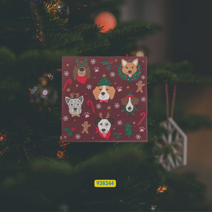 Paper napkins, X-mas dogs,