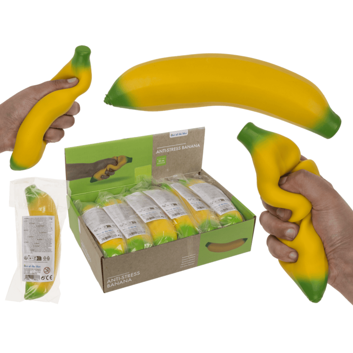 Antistress-Banane, ca. 18 cm,