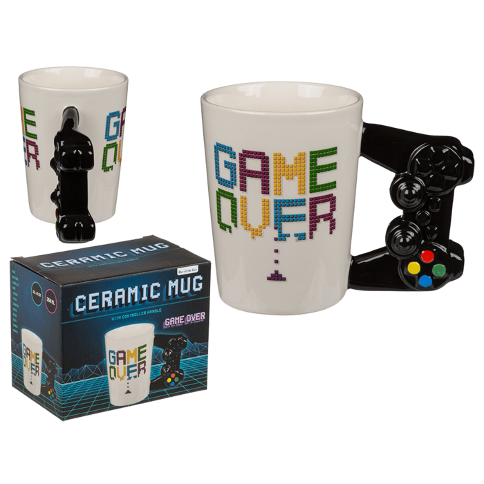 Becher, Game Over mit Controller-Griff,