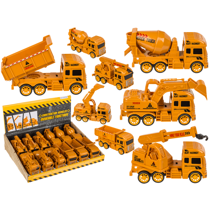Construction Vehicles with moveable functions,