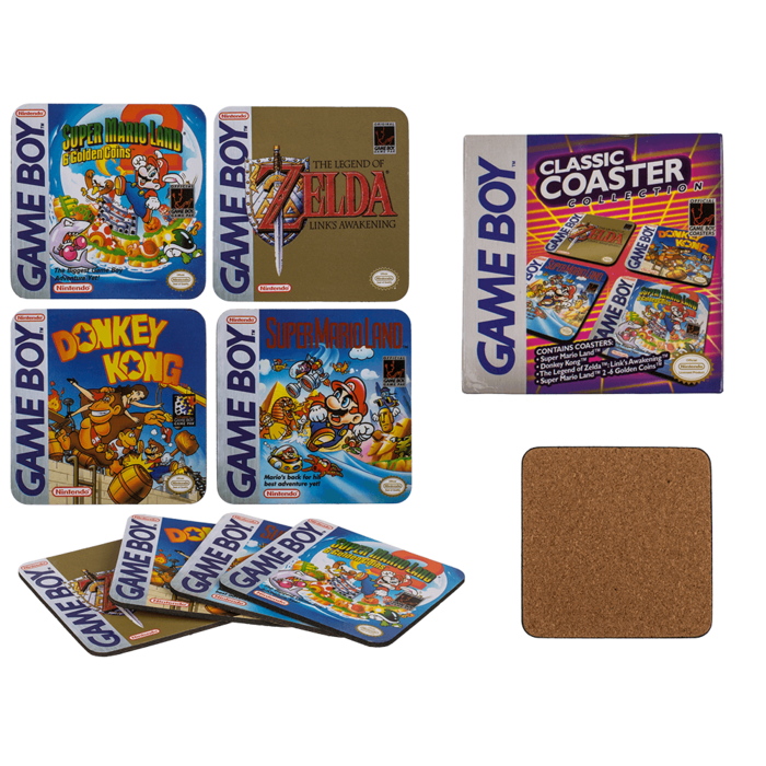 Cork coasters, Gameboy - Classic Collection,