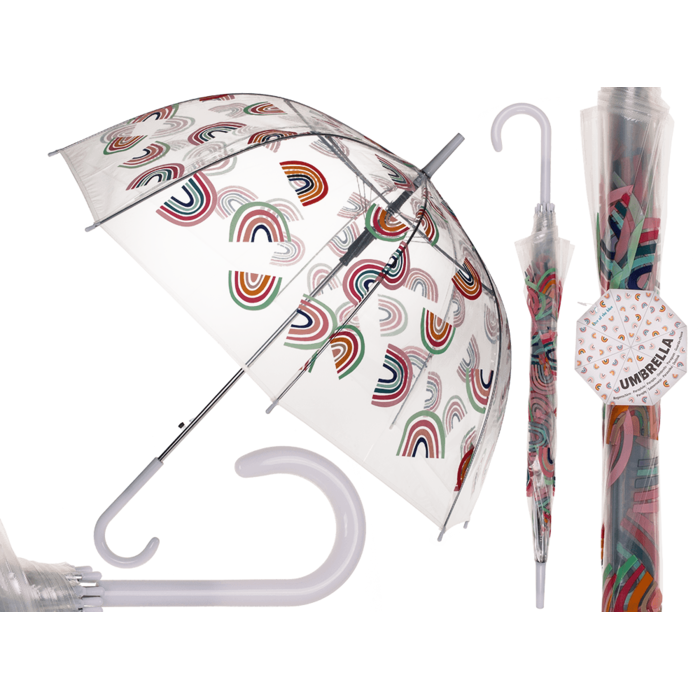 Dome Umbrella, rainbow pastel,