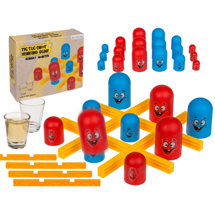 Drinking Game, Tic Tac Toe, Hungry Monster,