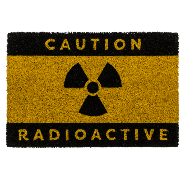Floor mat,Caution - Radioactive, ca. 60 x 40 cm,