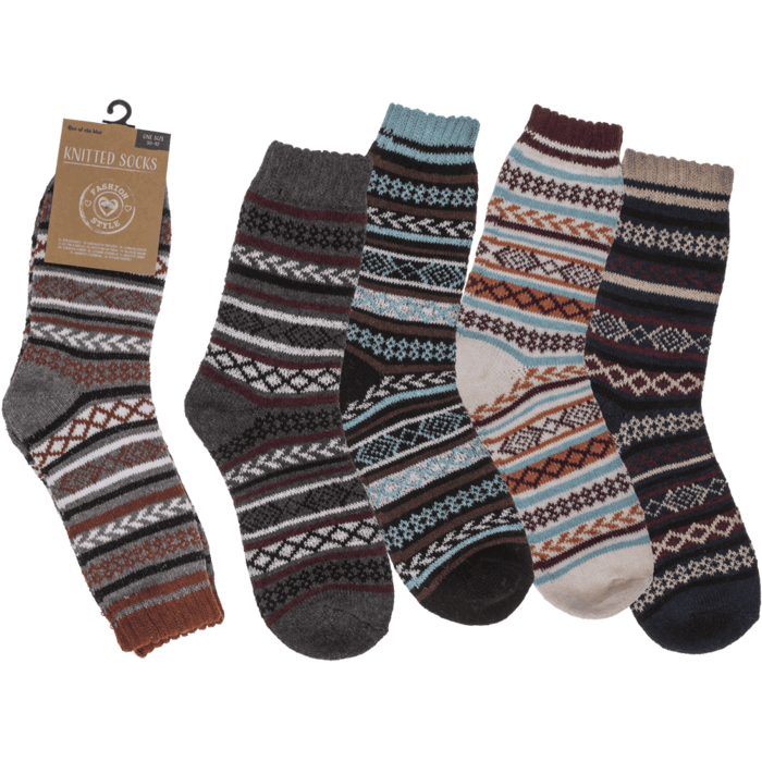 Knitted socks for women, Natural,