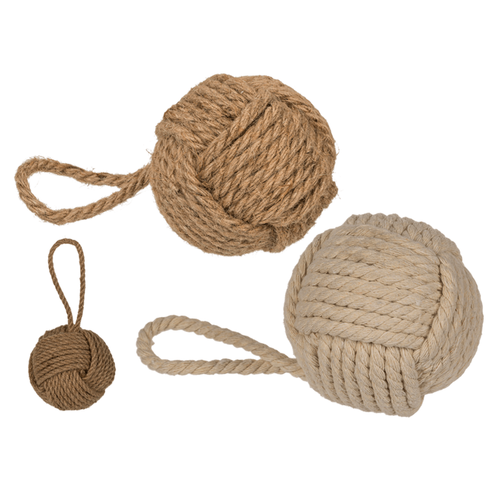Knot made of jute,