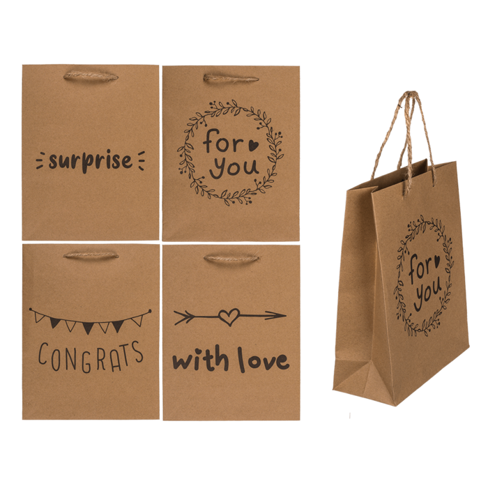 Kraft paper bag, For you, Congrats,