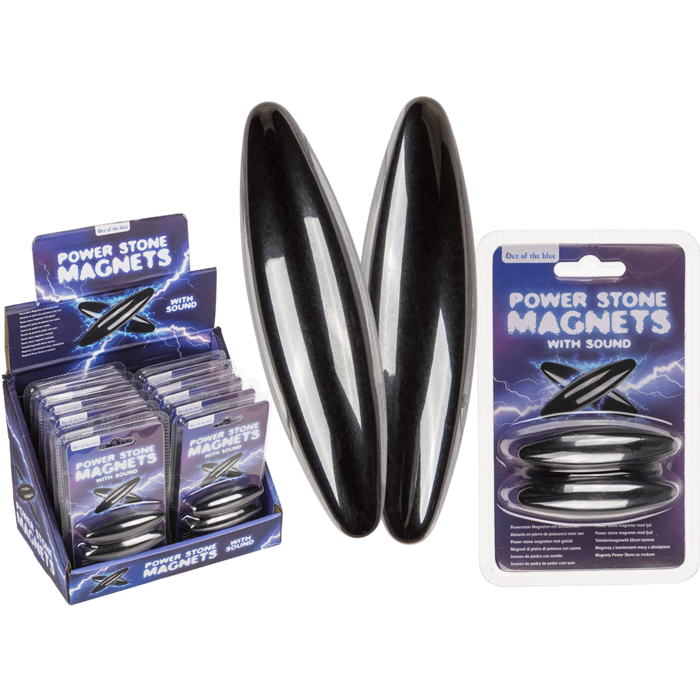 Magnetsteine mit Geräusch, ca. 6 cm, 2er Set