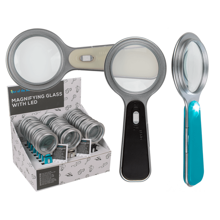 Magnifying Glass with LED (incl. 1x CR2016),