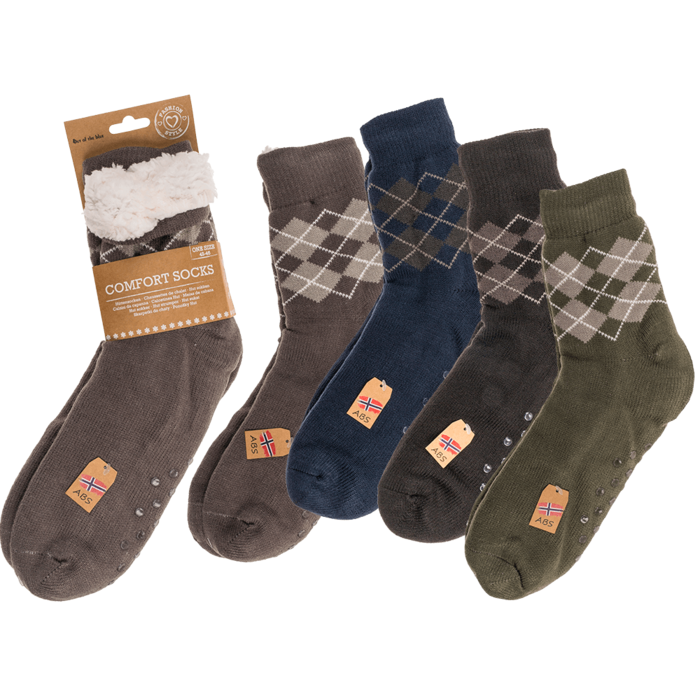 Man comfort socks, Scottish, size 42-46,