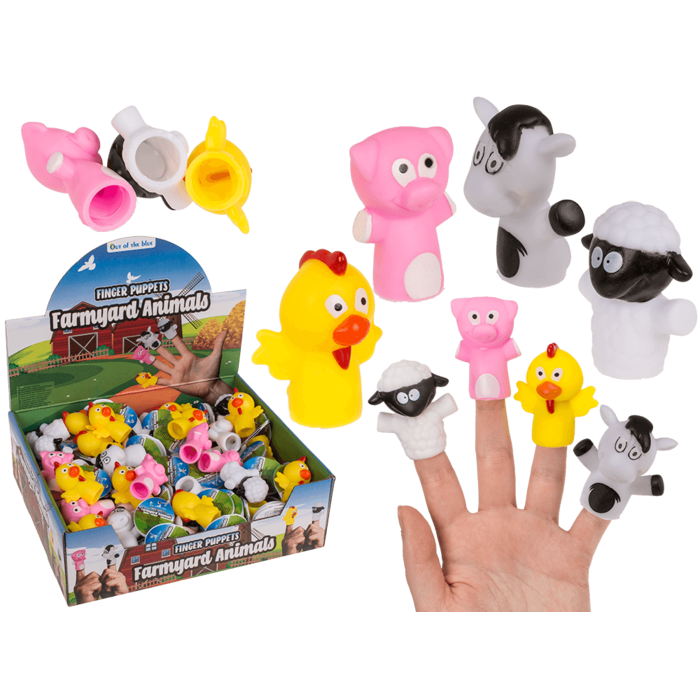 Marionnettes à doigt, animaux de la ferme
