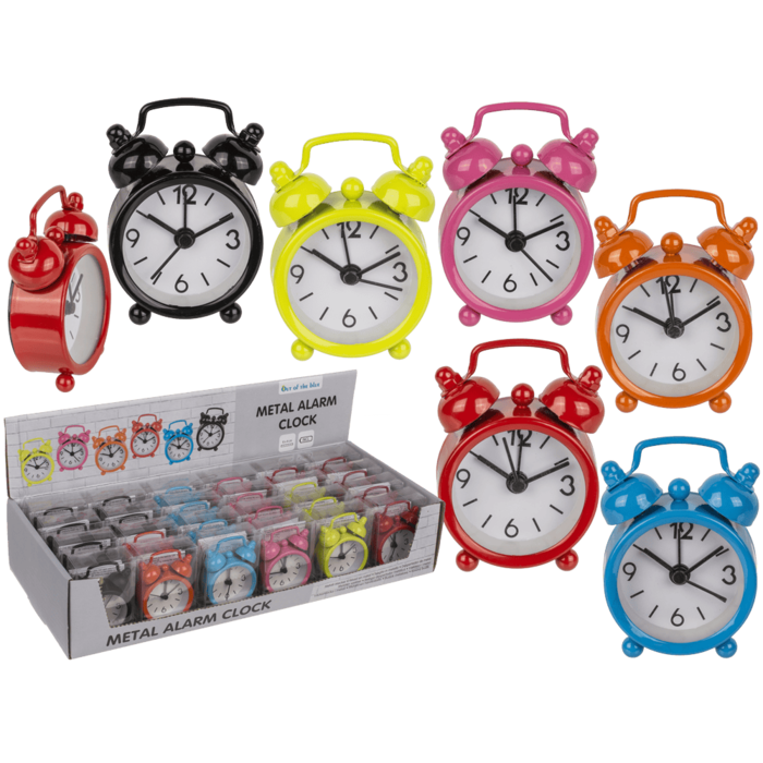 Metal alarm clock, Colours,