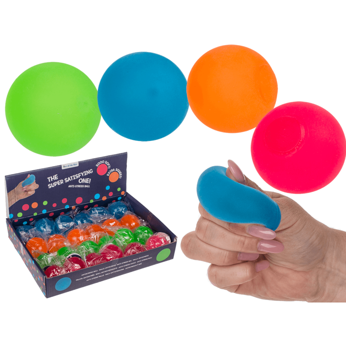 Mini ultra soft anti stress ball, Neon,