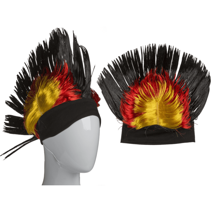 Mohican wig, Germany flag,