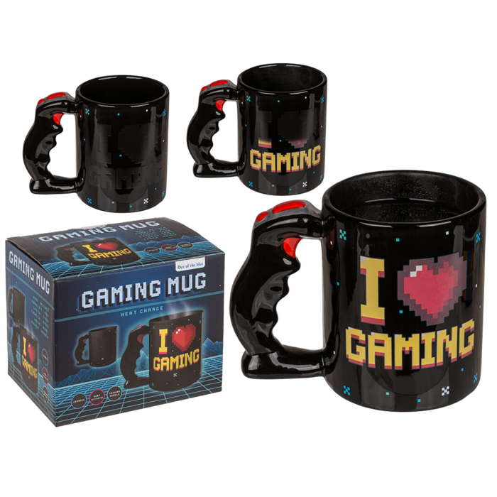 Mug, I Love Gaming, with thermal effect,