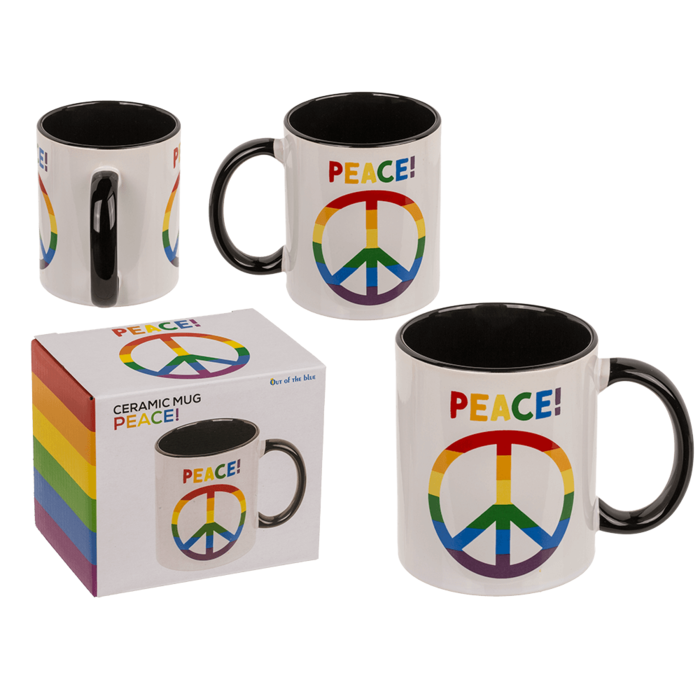 Mug, Peace, Stoneware,