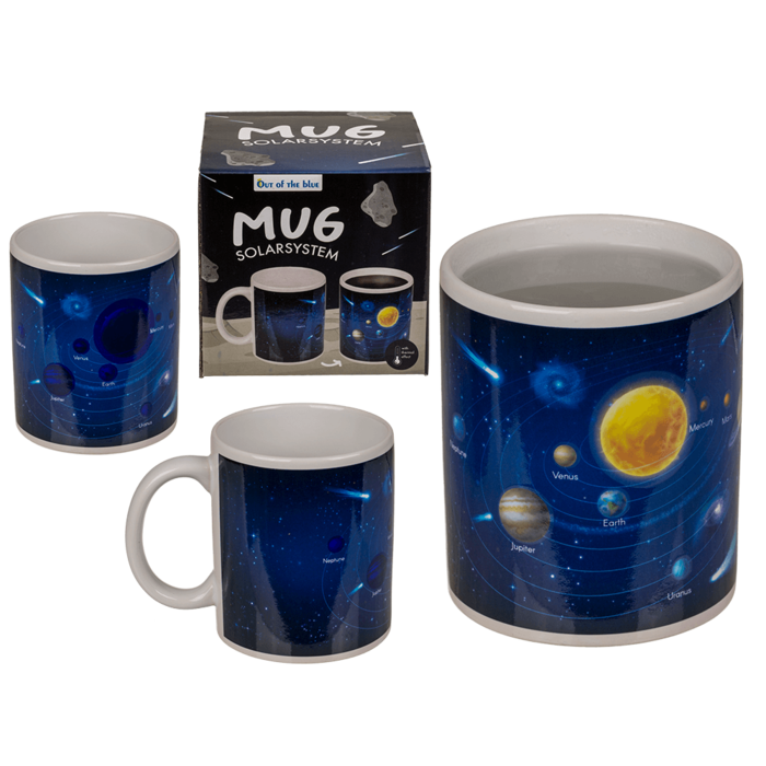 Mug, Système solaire, réagit sur chaleur,