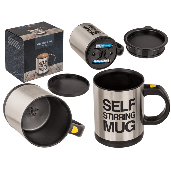 Mug en acier inoxydable auto-brassant avec,