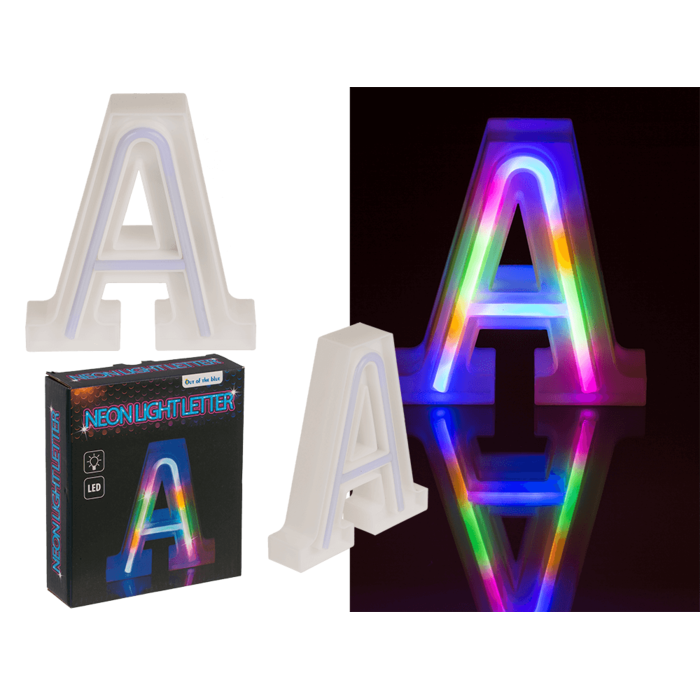 Neon Light Letter, A, Height: 16 cm, for