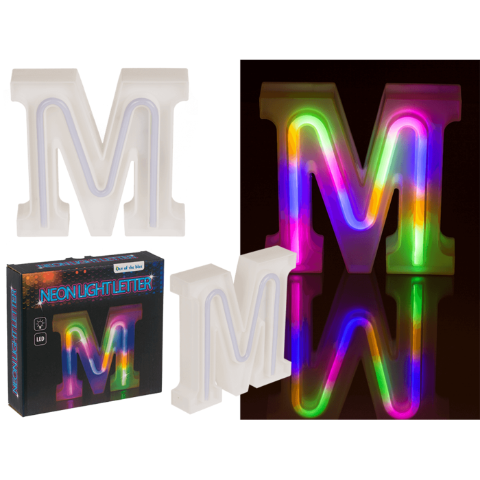 Neon Light Letter, M, Height: 16 cm, for
