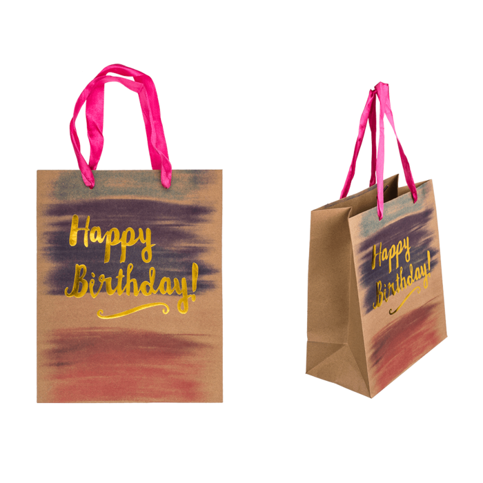 Paper Gift bag, Happy Birthday,