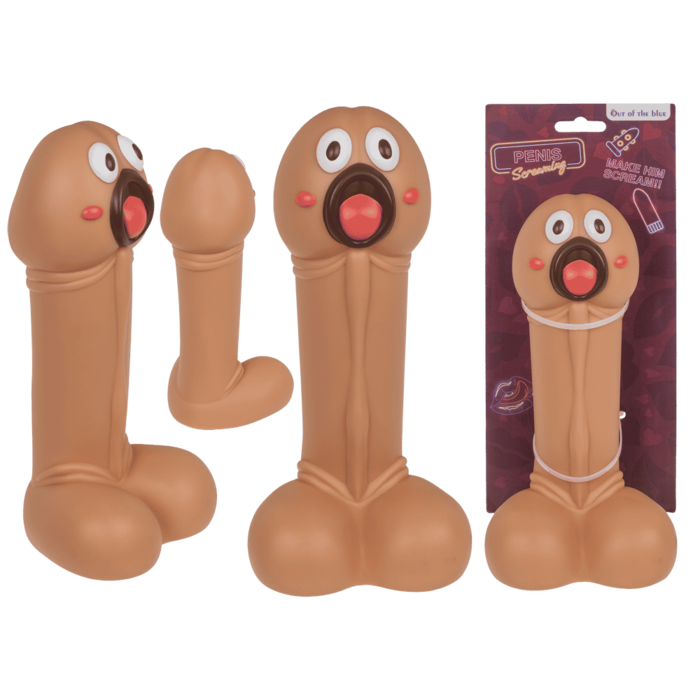 Pene gritón, aprox. 23 x 10 x 9 cm, de PVC