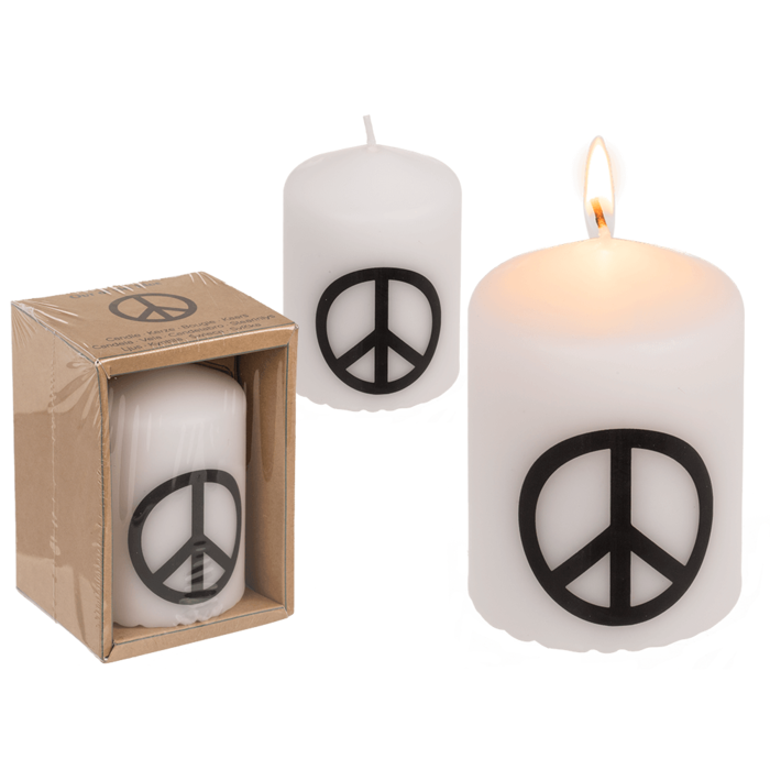 PIllar candle, Peace,