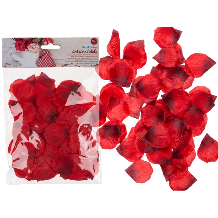 Rote Rosenblütenblätter, ca. 150 Stück