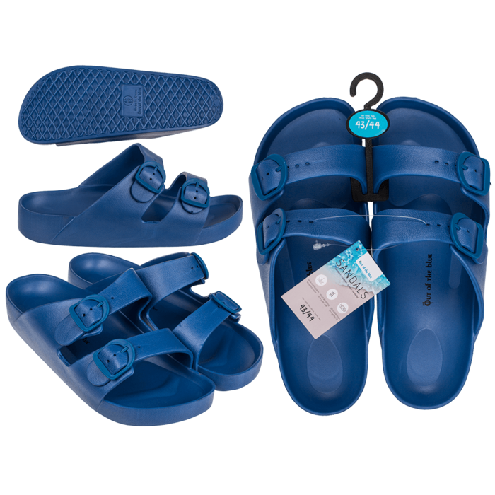 Sandales pour hommes, bleu, taille 43/44,