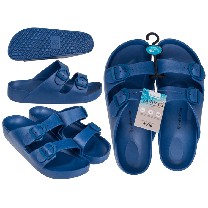 Sandales pour hommes, bleu, taille 45/46,