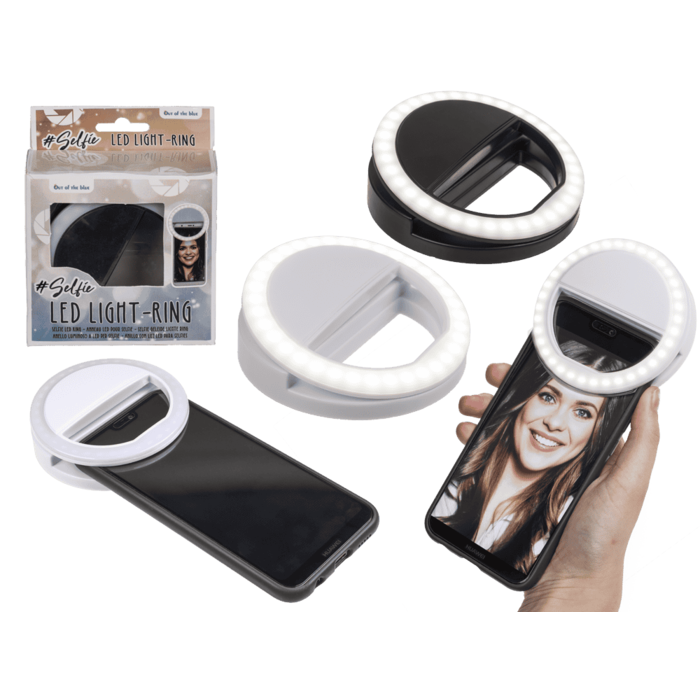 Selfie LED light ring, with 3 intensities,