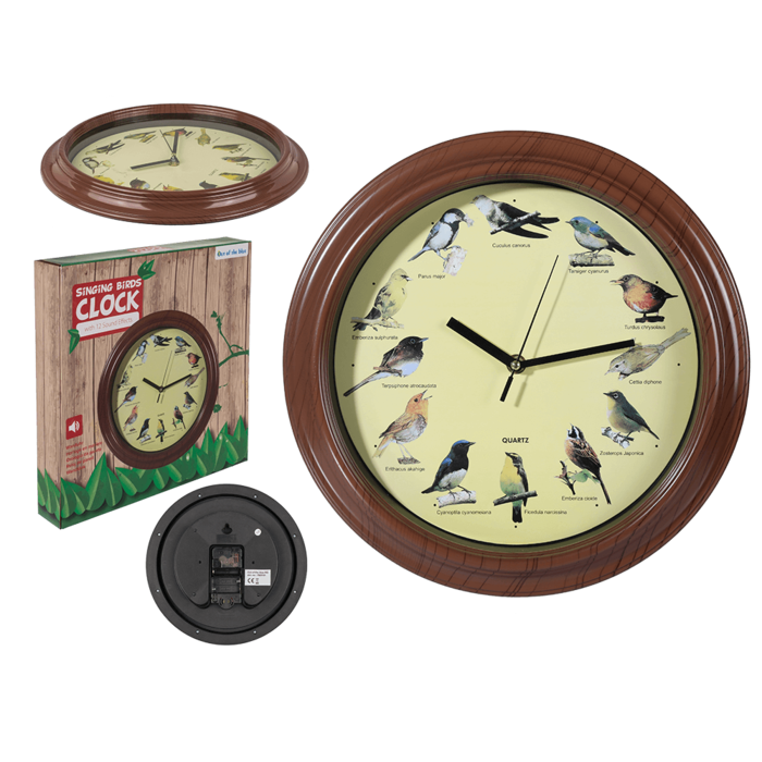 Wall Clock with bird sound,
